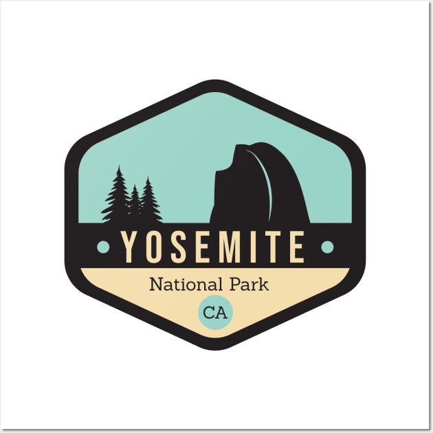 Yosemite National Park Badge Wall Art by CloudWalkerDesigns